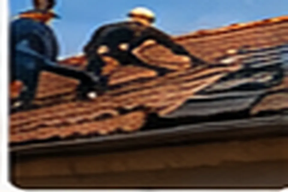 Maison avec toiture rénovée